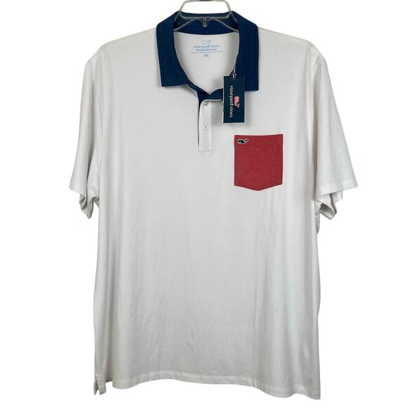 Vineyard Vines Other - Vineyard Vines Edgartown Polo men’s 2XL 
NWT-new with tags white